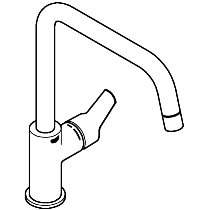 Grohe Quickfix Start köksblandare, matt svart