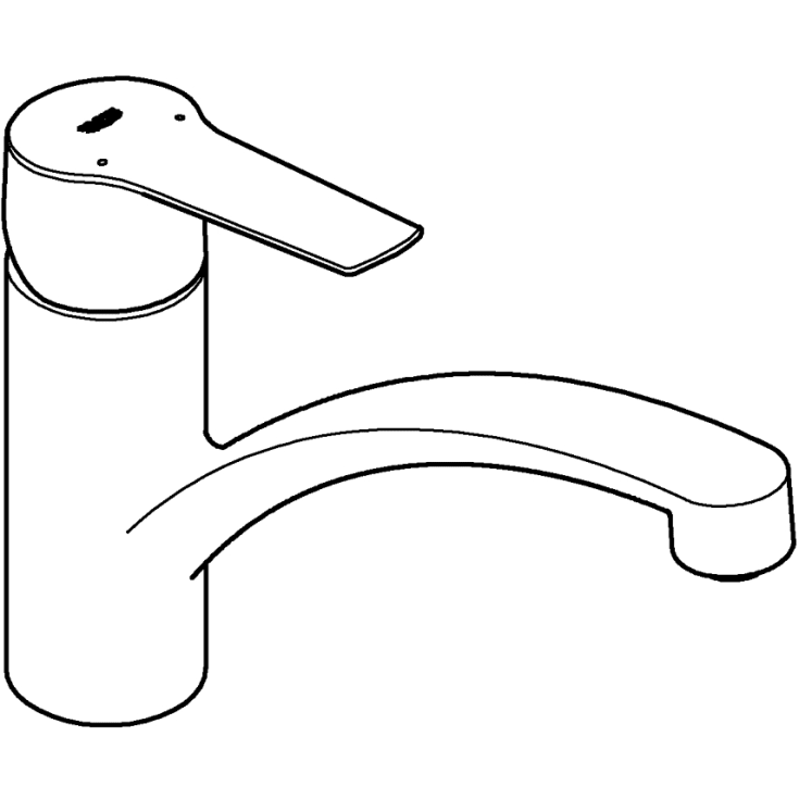 Grohe Start køkkenarmatur, mat sort