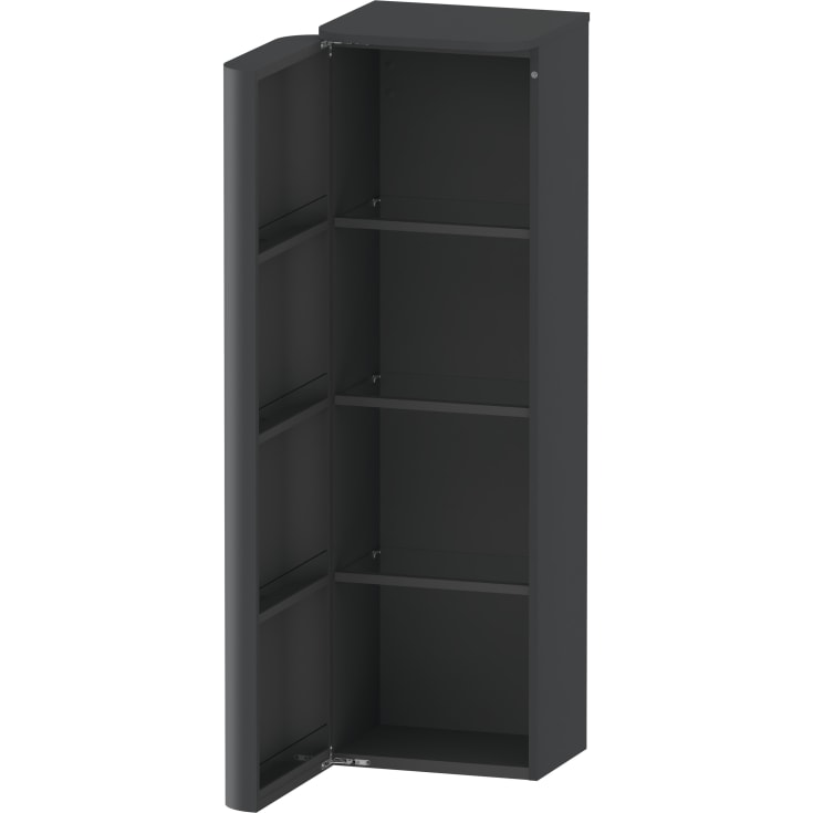 Duravit Happy D.2 højskab, 40x133,6 cm, venstre, grafit