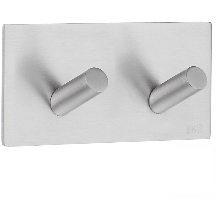 Beslagsboden håndklædekrog, børstet rustfrit stål