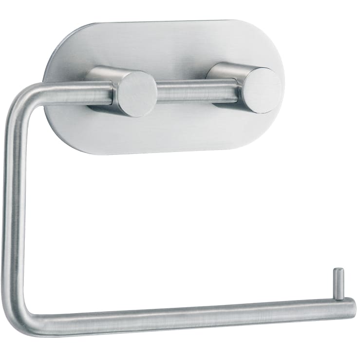 Beslagsboden toiletrulleholder, børstet rustfrit stål