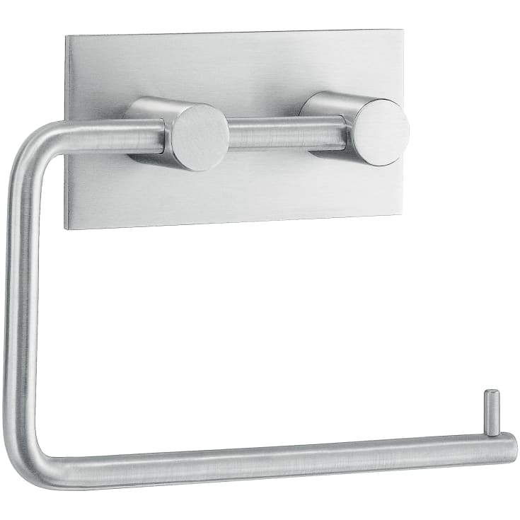 Beslagsboden toiletrulleholder, børstet rustfrit stål