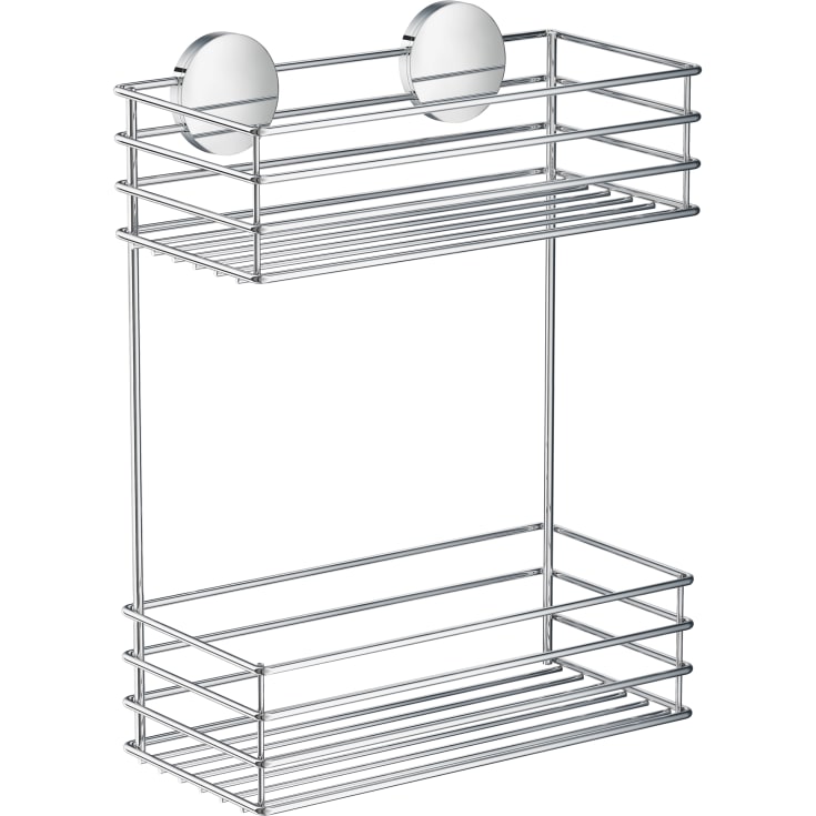 Beslagsboden brusehylde, krom