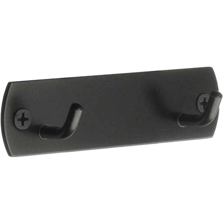 Beslagsboden håndklædekrog, sort