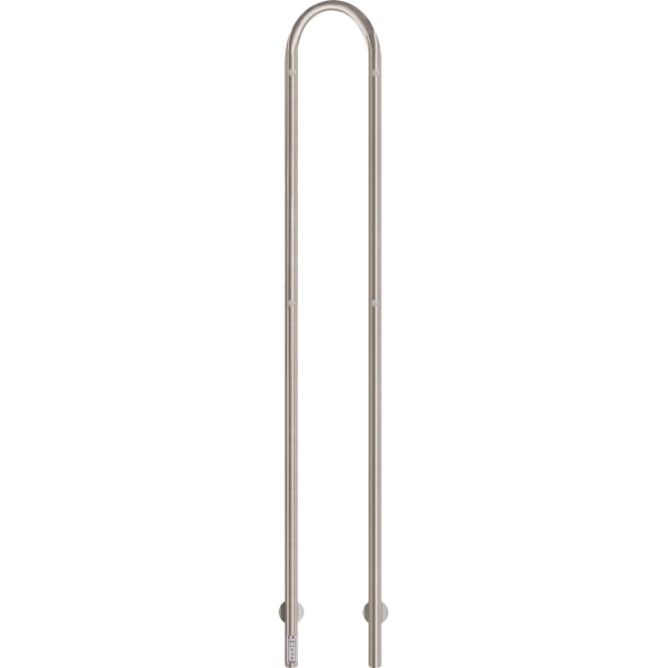 Kriss Duo Plus håndklædetørrer, el, 19x148 cm, børstet rustfrit stål