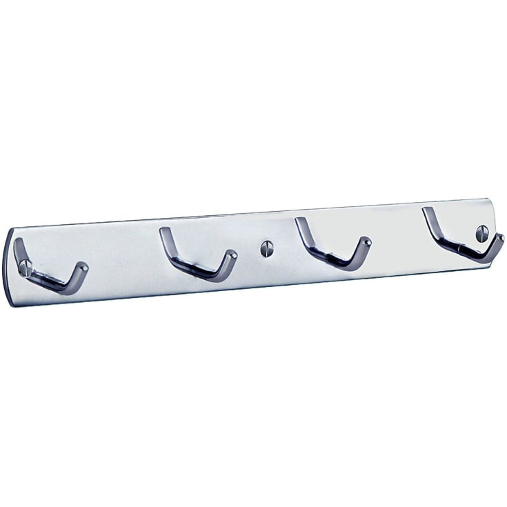 Beslagsboden knagerække, krom