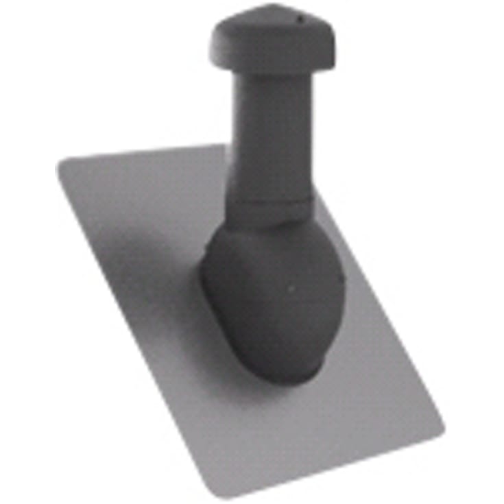 Ventilationshætte Ø160 sort m fast flash + kondensindsats