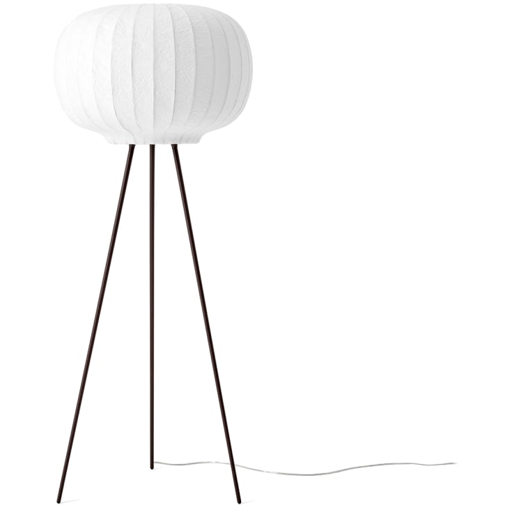 Vipp 581 Paper gulvlampe, hvit/mørk eg