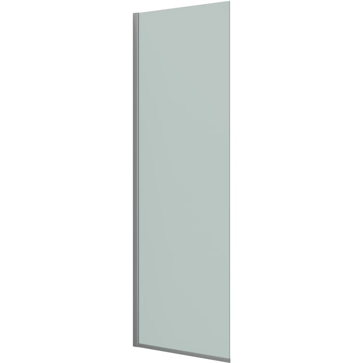 Dansani Match brusevæg, model D, 77 cm, frostet glas, satin profil