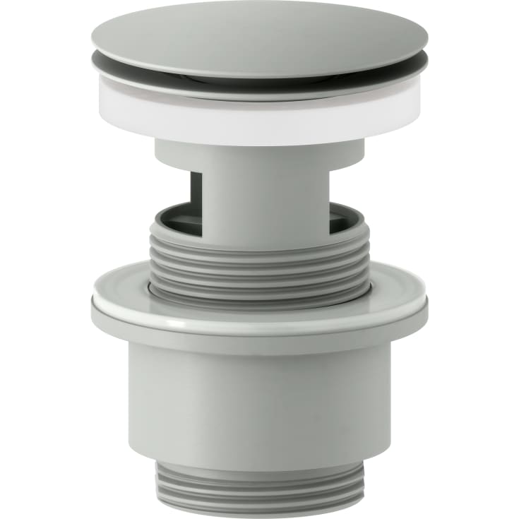 Mora bundventil, push-open, mat grå