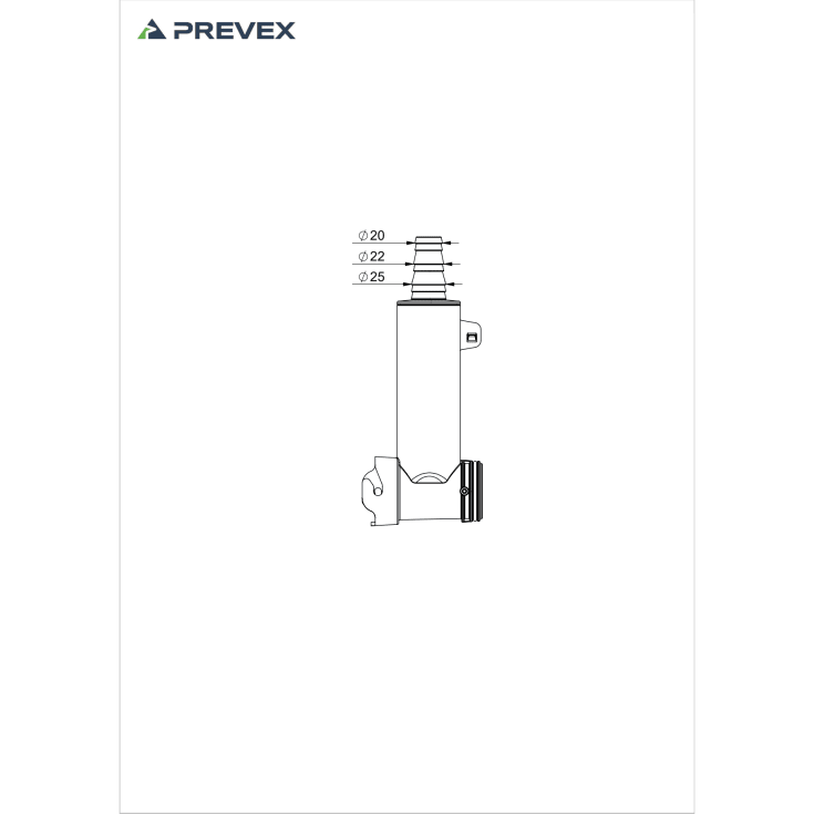 Prevex Smartloc ekstra tilkobling, grå