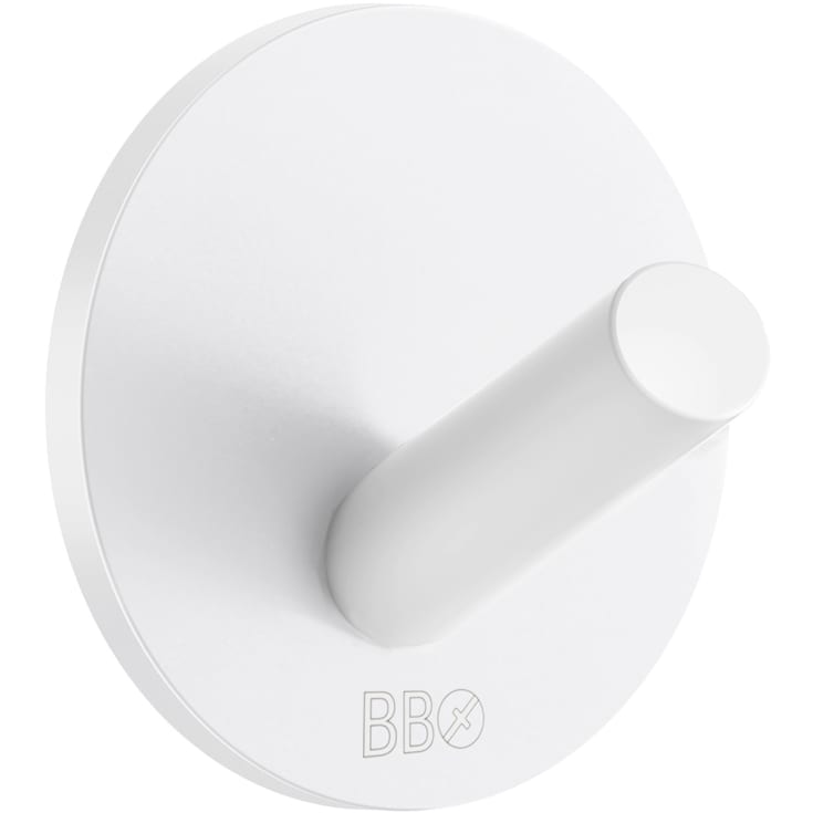 Beslagsboden handdukskrok, matt vit