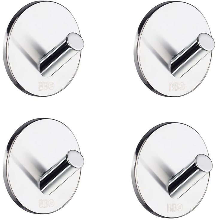 Beslagsboden håndklædekrog, 4 stk., krom