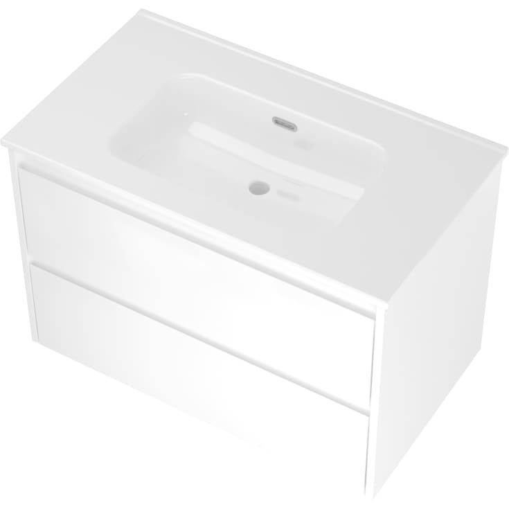 Sanibell Proline möbelpaket, 81x46 cm, vit högglans