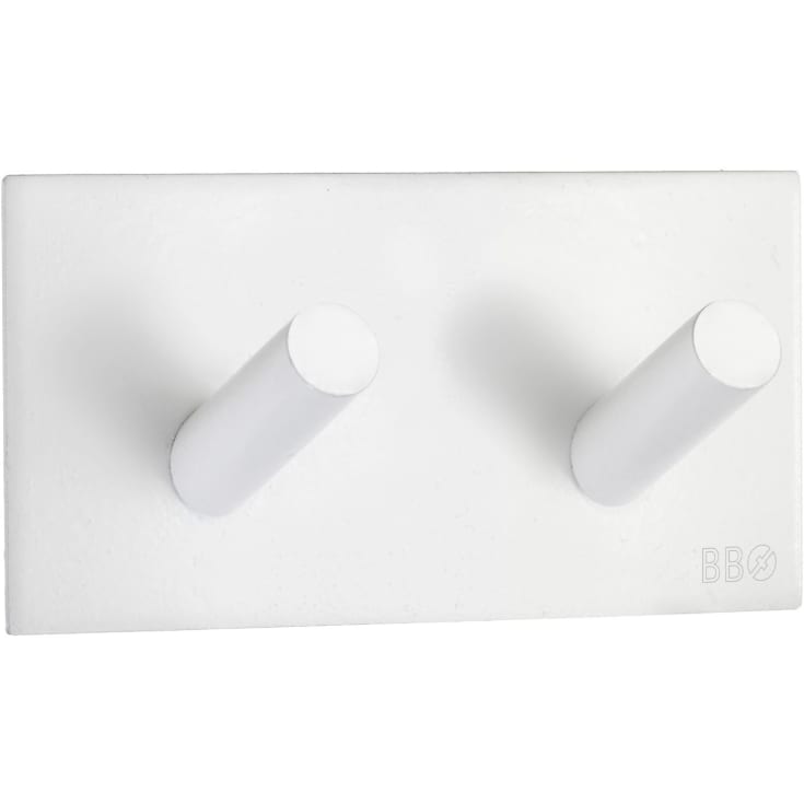 Beslagsboden håndklædekrog, mat hvid