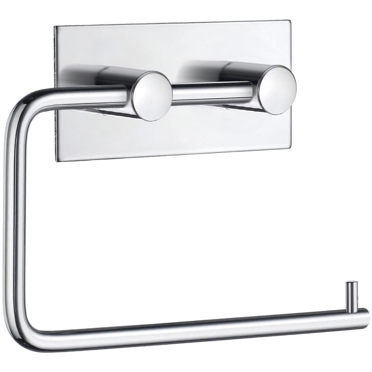 Beslagsboden toiletrulleholder, krom