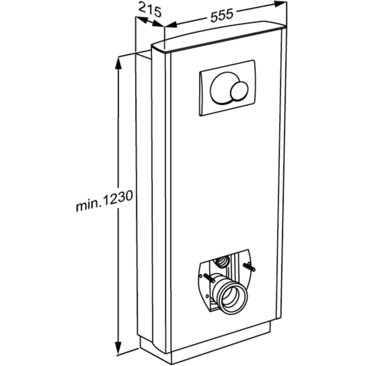 Pressalit Care Select TL1 toiletophæng, gulvafløb, elektrisk, grå