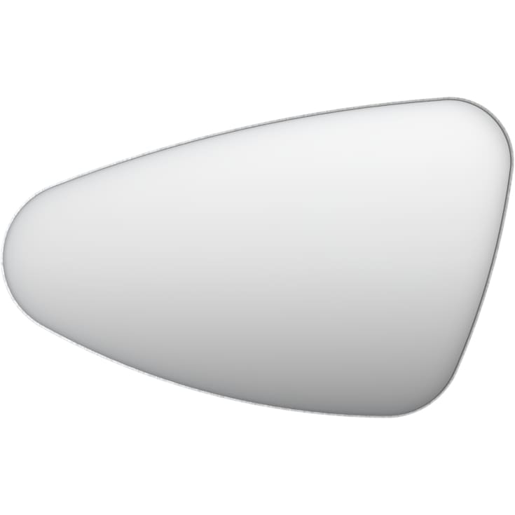 Sanibell Ink SP23 spejl, venstre, børstet rustfrit stål, 80x50 cm