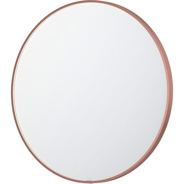 Sanibell Ink SP24 speil med lys, dimbar, duggfri, børstet kobber, Ø100 cm