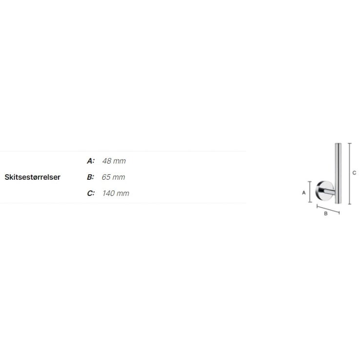 Smedbo Home reservepapirholder, mat sort