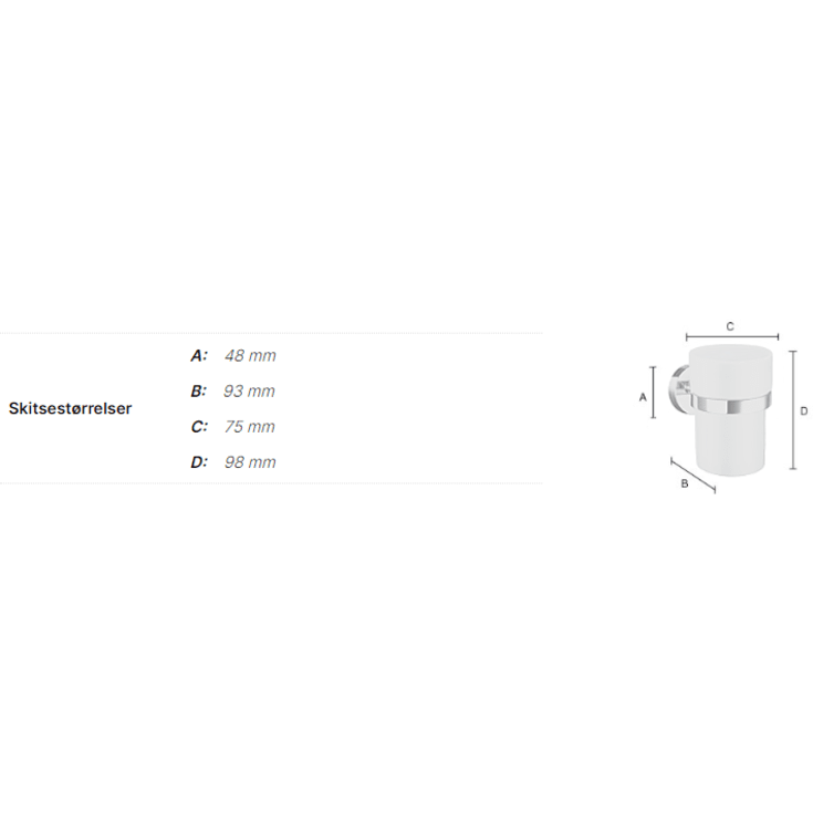 Smedbo Home tandkrus, krom