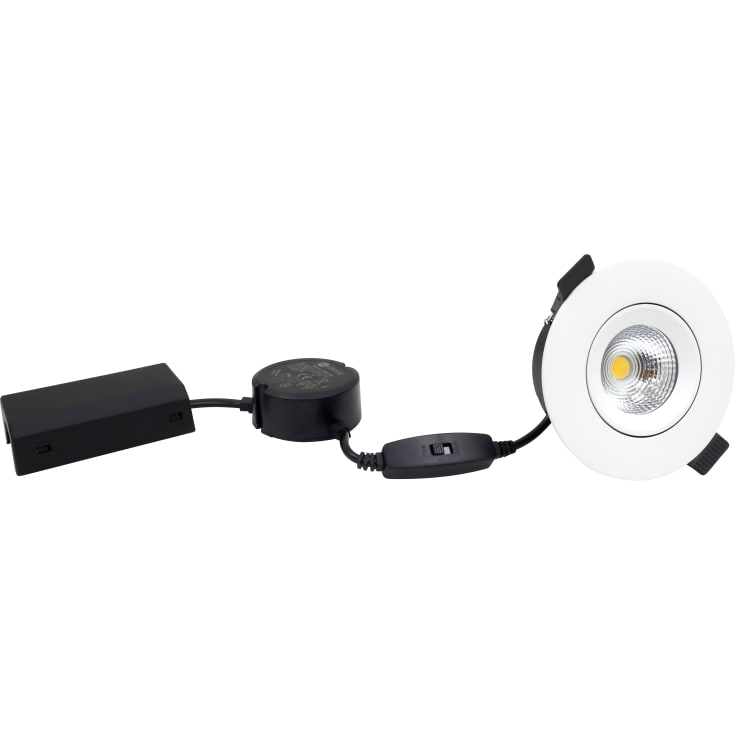 Downlight Velia ECO m/3 step CCT skift, 7W, mat hvid (6 stk pak)