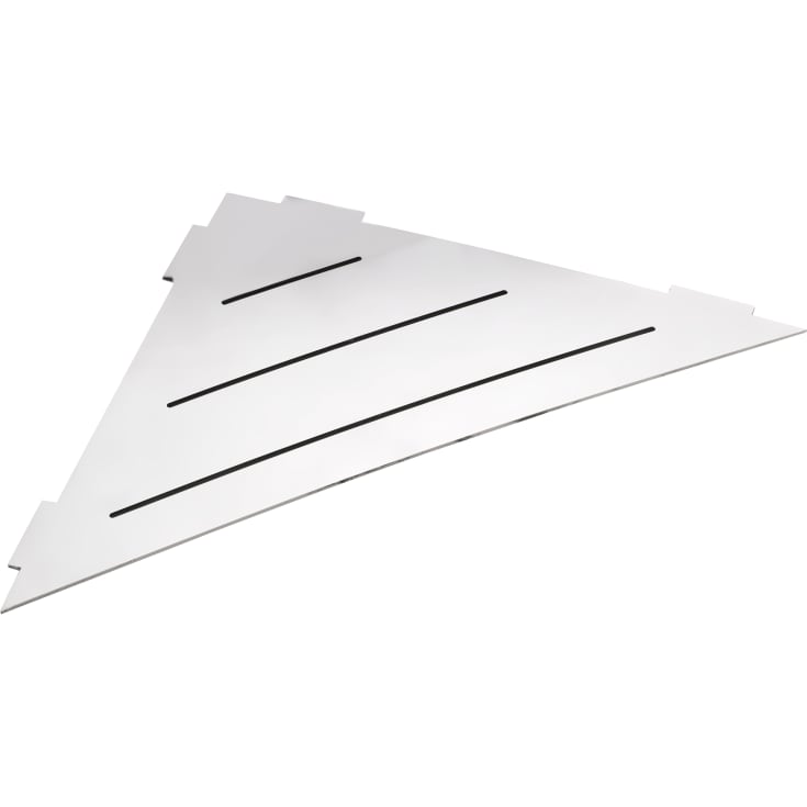 Kriss brusehylde, poleret rustfrit stål