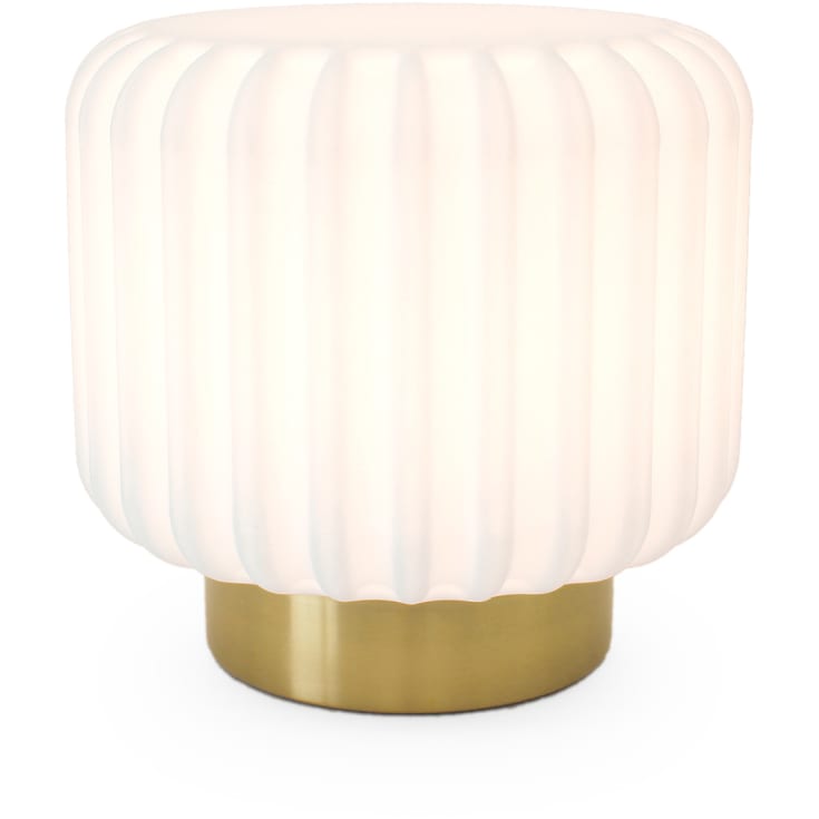 Atelier Pierre Dentelles genopladelig gulvlampe, H29 cm, guld