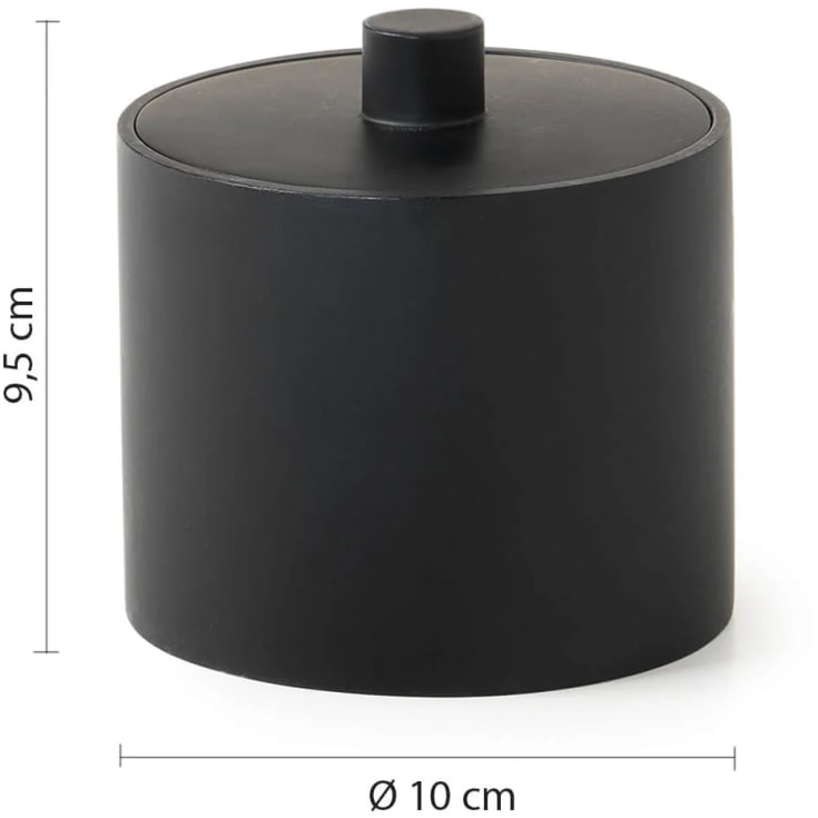 Hefe Brenda opbevaringsboks, mat sort