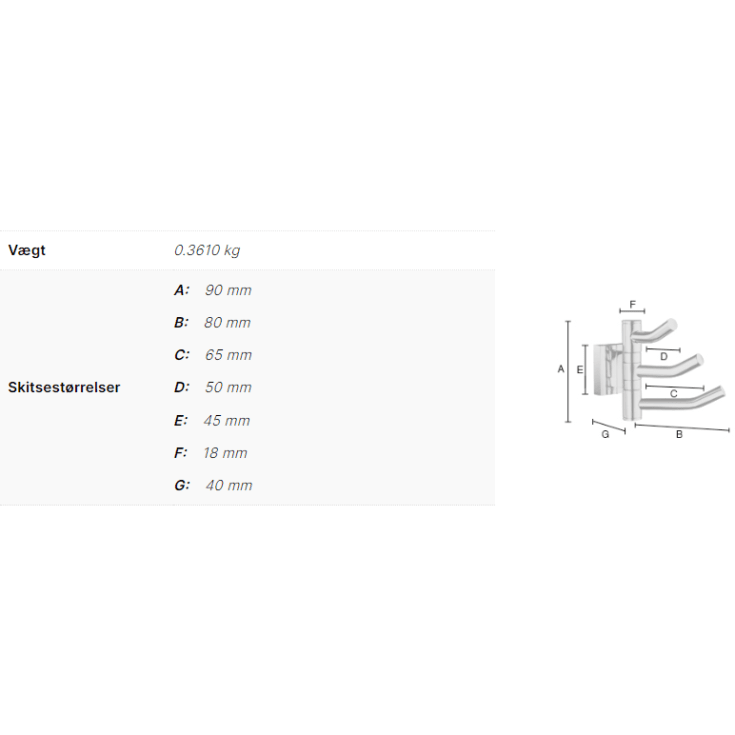 Smedbo House knagerække, krom