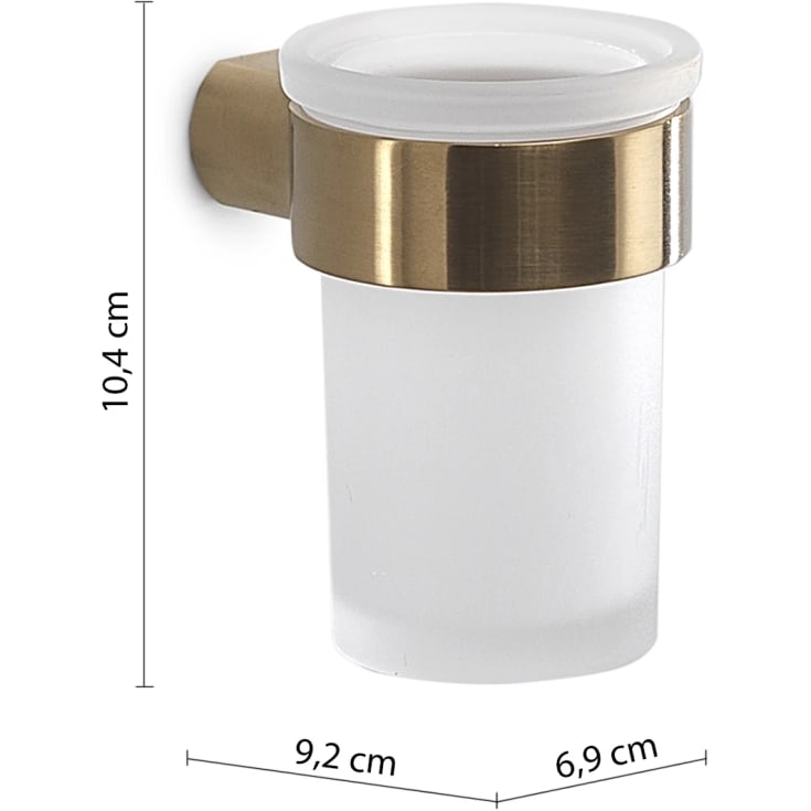 Hefe Piren tandkrus, børstet messing