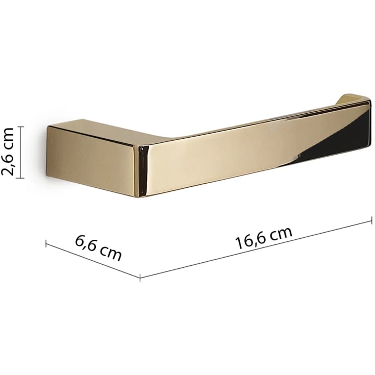 Hefe Piren toiletrulleholder, messing