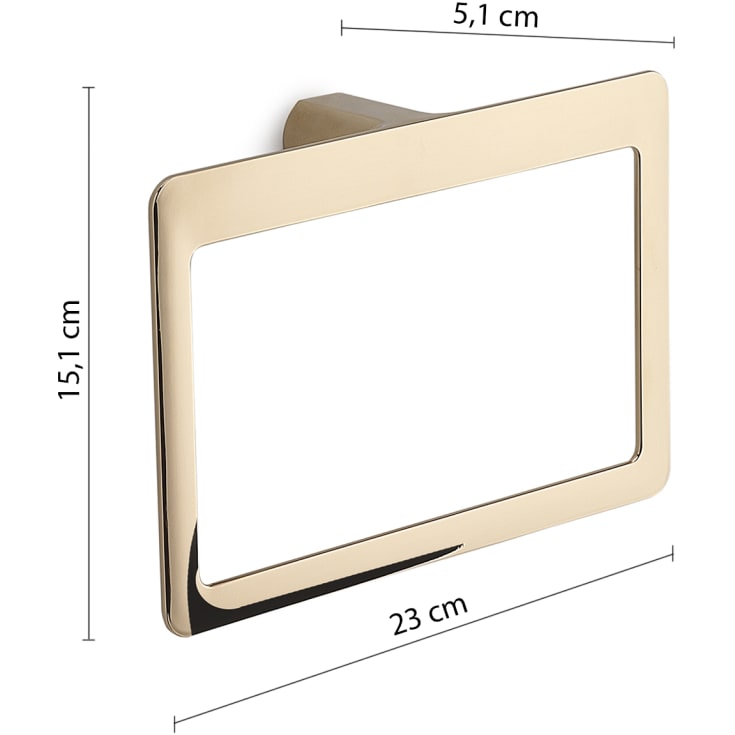 Hefe Piren håndklædering, messing