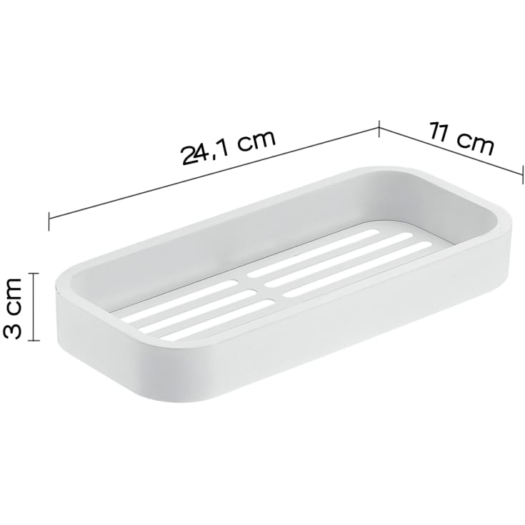 Hefe Outline sæbeskål, mat hvid