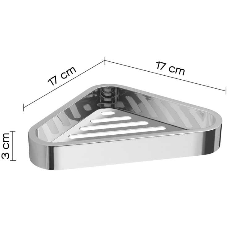 Hefe Outline brusehylde, krom