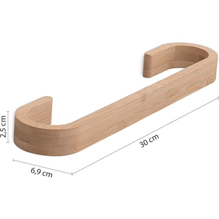 Hefe Himalaya håndklædestang, 30 cm, bambus