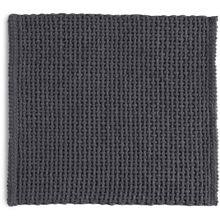 Hefe Knot badrumsmatta, 50x50 cm, grå