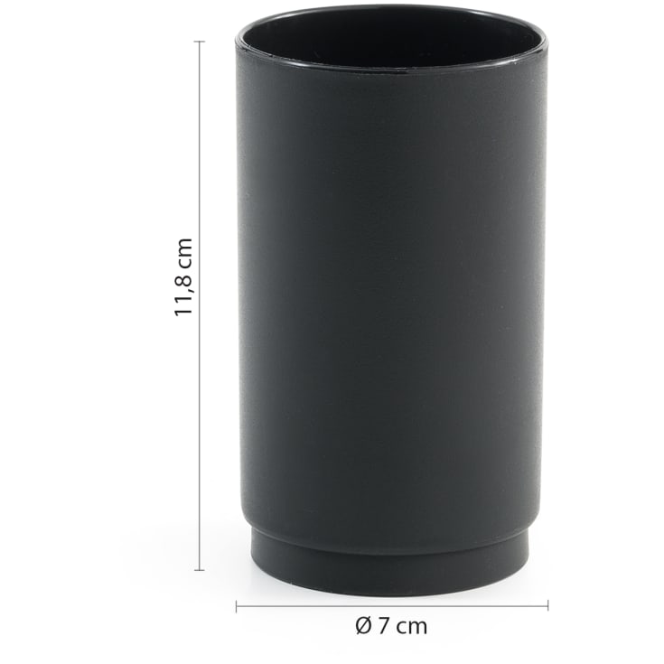 Hefe Sharon tandkrus, mat sort