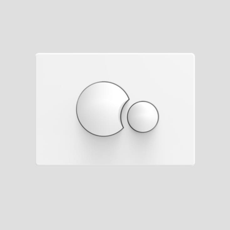 Laufen Lis betjeningsplade, hvid