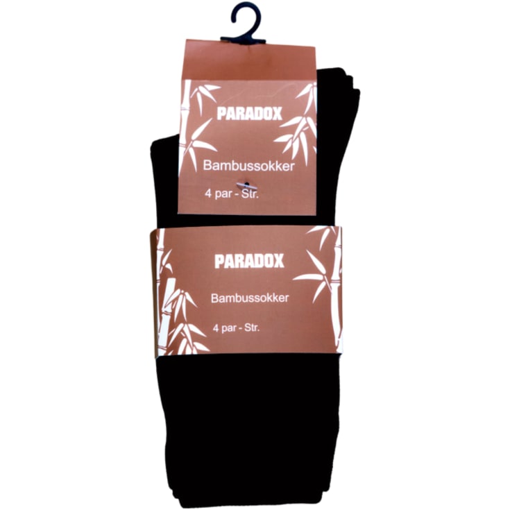 Paradox bambustrumpor 4-pack, svart, st 41-44