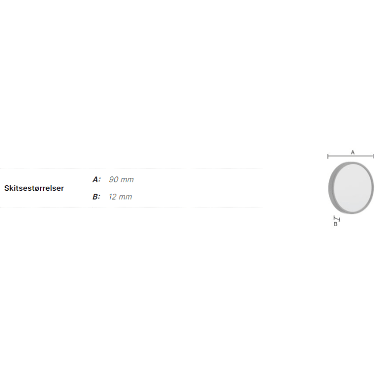 Smedbo Outline Lite sminkspegel, Ø9 cm, silver