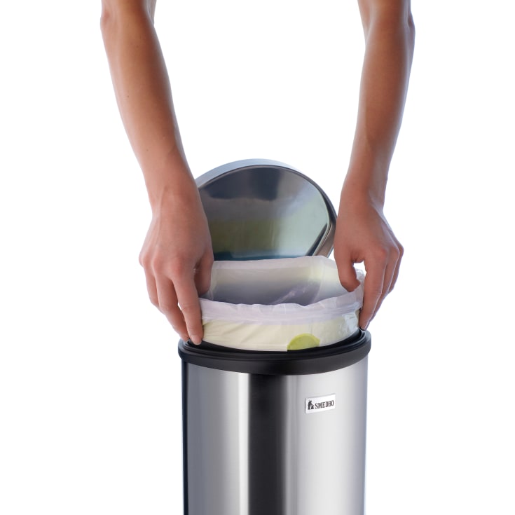 Smedbo Outline Lite toiletspand, 6 liter, sort