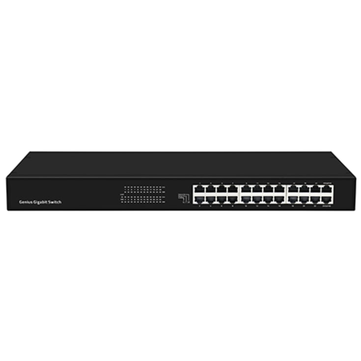 Switch 24-portar 10/100/1000 RJ45 19" 1HE LA-SWAI-G0024-R