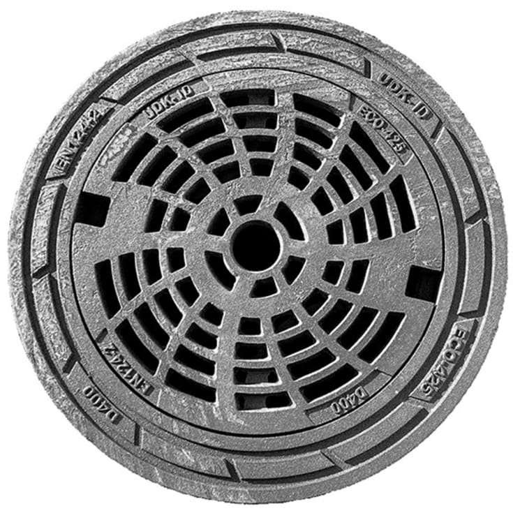 Ulefos 425 x 250 mm karm/rist m/lås, rund, flydende, 40 t, SG