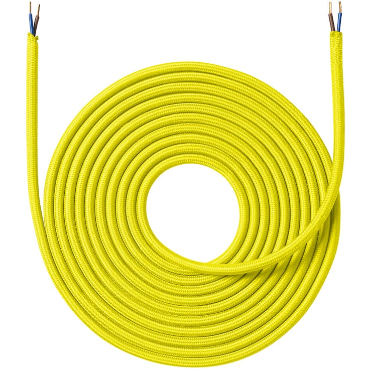Nielsen Light tygledning, 2x0,75 mm², 4 meter, gul