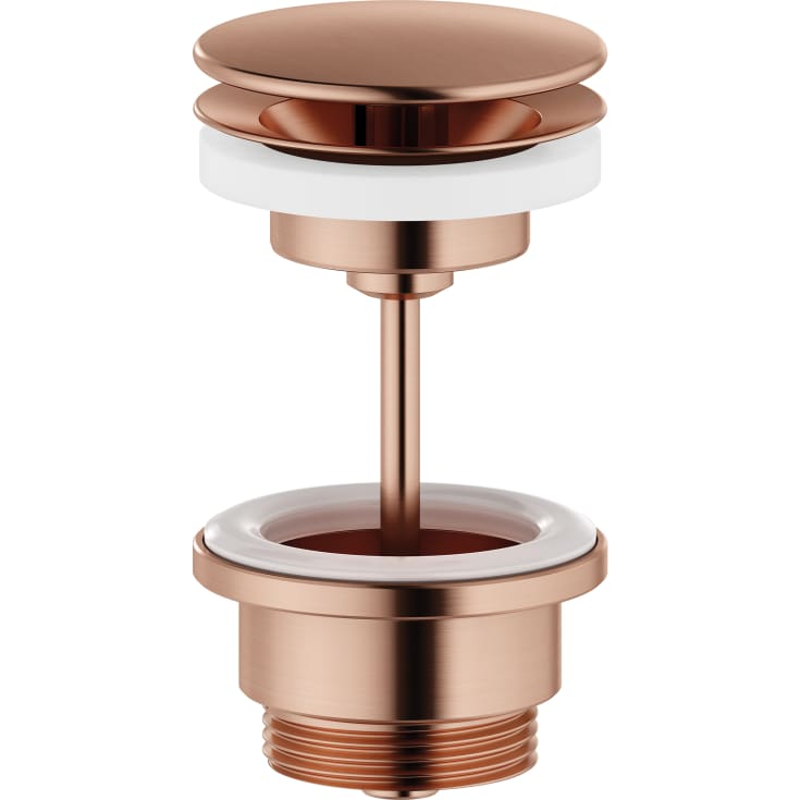 Damixa bottenventil, tvångsöppnad, borstad koppar