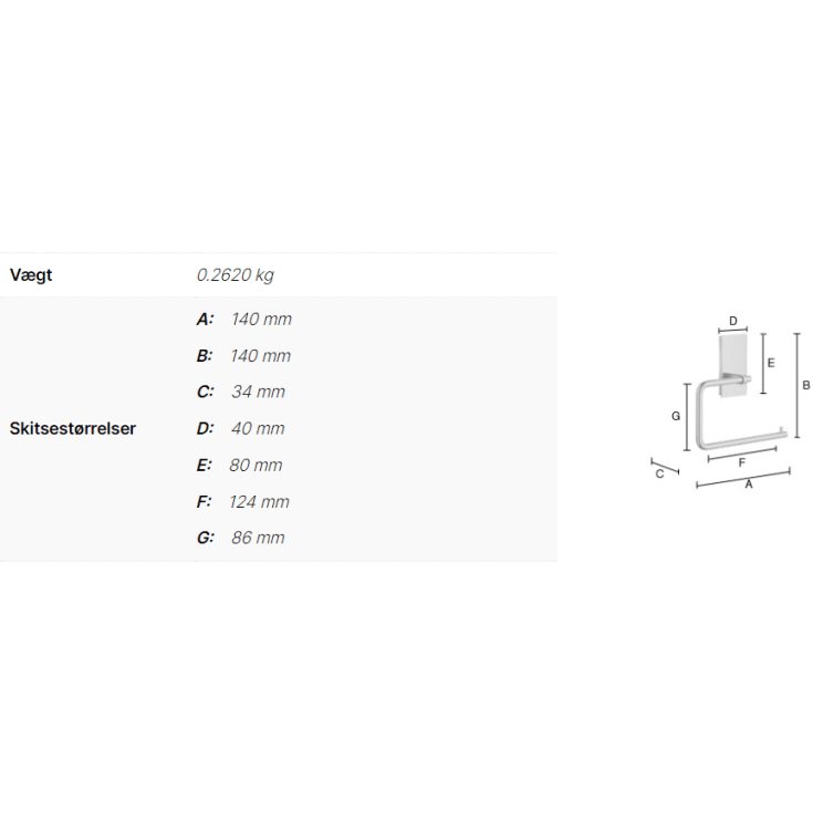 Smedbo Pool toiletrulleholder, krom