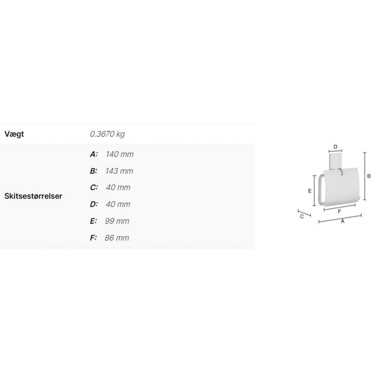 Smedbo Pool toiletrulleholder, krom