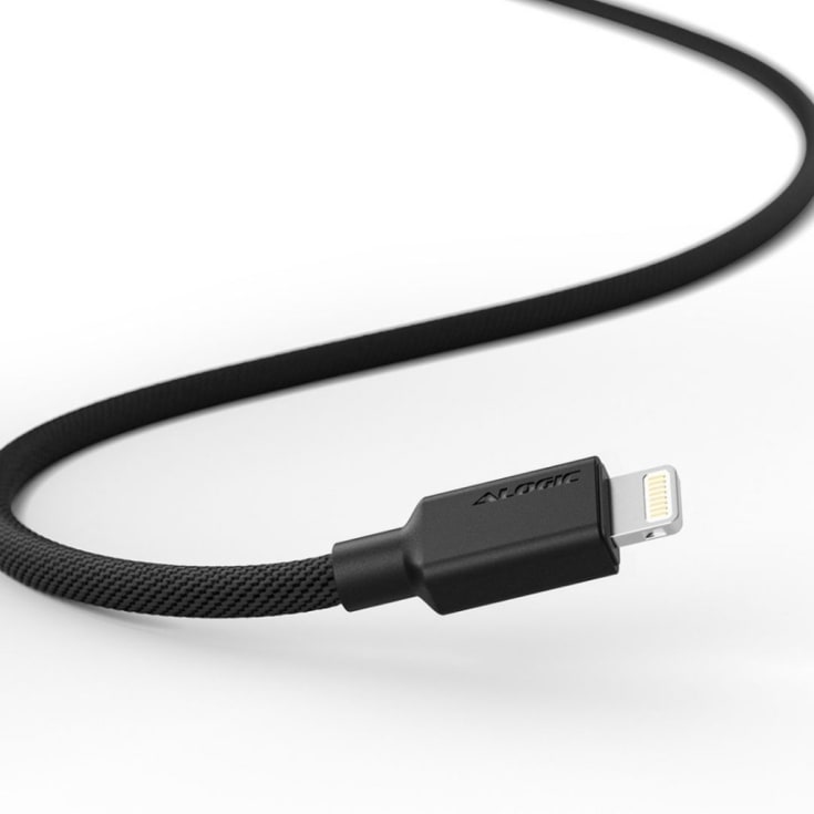 Alogic Elements PRO USB-A till Lightning-kabel 1M, svart