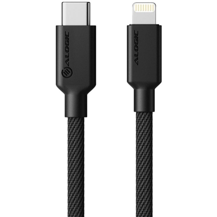 Alogic Elements PRO USB-C till Lightning-kabel 2M, svart
